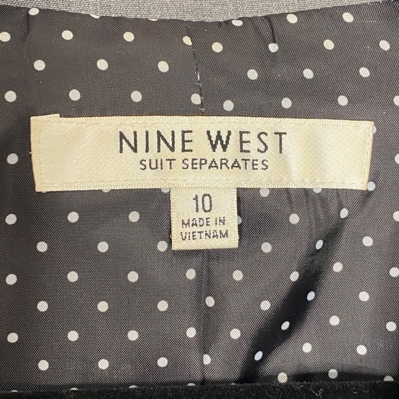 NINE WEST Suit Separates 2 Button Dark Academia Blazer Office Siren Preppy 10 - Picture 11 of 13